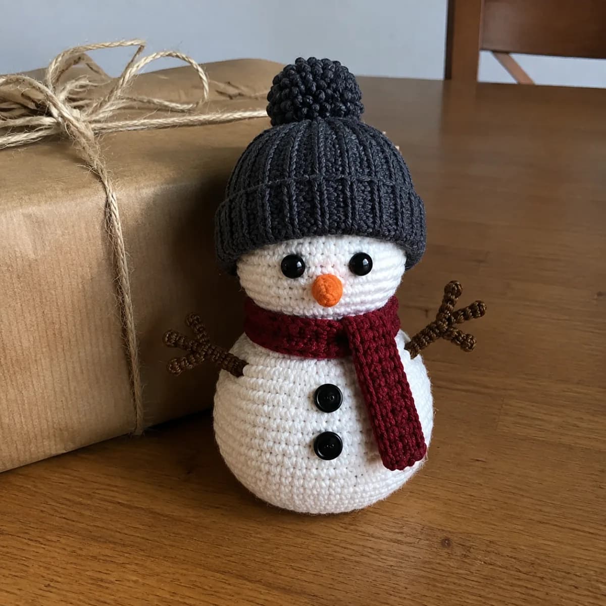 Winter Snowman crochet pattern project